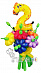 Воздушные шары цветы "С Днем Рождения"