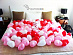 Воздушные шары на день рождения "Сердца с воздухом"