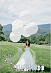 Оформление свадьбы воздушными шарами "Большой белый шар"
