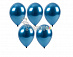 Воздушные шары не надутые "Хром" Синий 25 шт