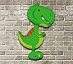 Фольгированный шар "Динозавр Тираннозавр" №2