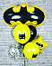 Гелиевые шары фонтан "Бэтмен"