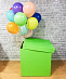 Коробка сюрприз с воздушными шарами № 35 Салатовая