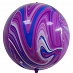 Воздушные шары с гелием "Шар 3D сфера" фиолетовый с синем агат