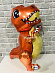 Фольгированный шар "Динозавр №1" оранжевый