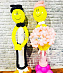 Композиция из шаров на свадьбу "Жених и Невеста"