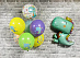 Композиция из шаров на День Рождения "Динозаврик Малыш"