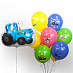 Композиция из шаров на День Рождения "Синий Трактор"