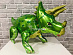 Фольгированный шар "Динозавр Трицератопс" зеленый