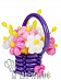 Воздушные шары цветы "Корзинка №5"