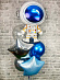 Гелиевые шары фонтан "Космонавт"
