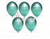 Воздушные шары не надутые "Хром" Зеленый 25 шт