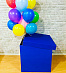 Коробка сюрприз с воздушными шарами № 35 Синяя