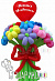Воздушные шары цветы "Ромашки c пожеланием"