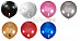 Воздушные шары металлик с гелием "Большие на ленте"