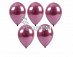 Воздушные шары не надутые "Хром" Розовато-лиловый  25 шт