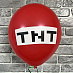 Воздушные шары на потолок Майнкрафт "TNT" (Minecraft)