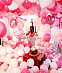 Воздушные шары на день рождения с воздухом нежные