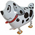 Ходячий воздушный шар "Собака далматин" Белый