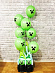 Гелиевые шары фонтан Майнкрафт "Крипер" (Minecraft)