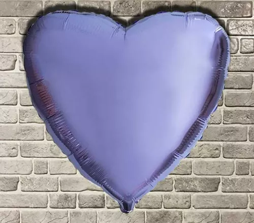 Фольгированные шары сердце малое "Сиреневое" (LILAC)