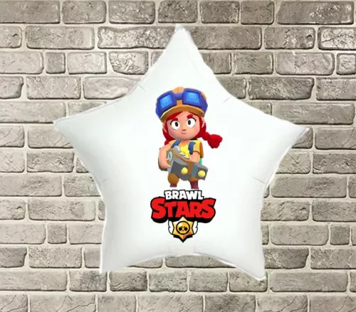 Фольгированные шары с рисунком "Brawl Stars" (Бравл Старс)" Джесси