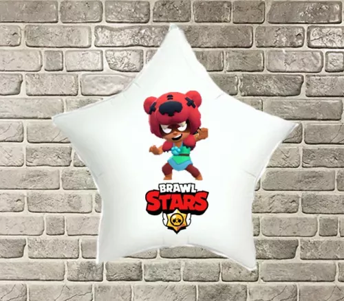 Фольгированные шары с рисунком "Brawl Stars" (Бравл Старс)" Нита