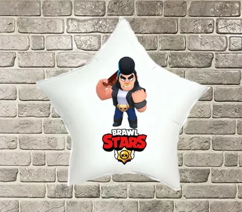 Фольгированные шары с рисунком "Brawl Stars" (Бравл Старс)" Булл