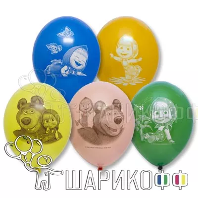 Воздушные шары для детей "Маша и Медведь"