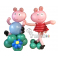 Фигура из воздушных шаров "Свинка Пеппа и брат Джордж"