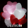 Светящиеся шары с гелием "Сердца ассорти"