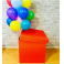 Коробка-сюрприз с воздушными шарами Санкт-Петербург и Коробка-сюрприз с воздушными шарами №35 Красный с доставкой по Москве