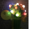 Светящийся шар с подсветкой "Смайл с цветами"