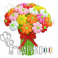 Воздушные шары цветы "Ромашки разноцветные"