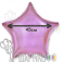 Фольгированные шары звезды малые "Розовый металлик" (PINK METALL)