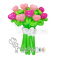 Воздушные шары цветы "Сердца ассорти"
